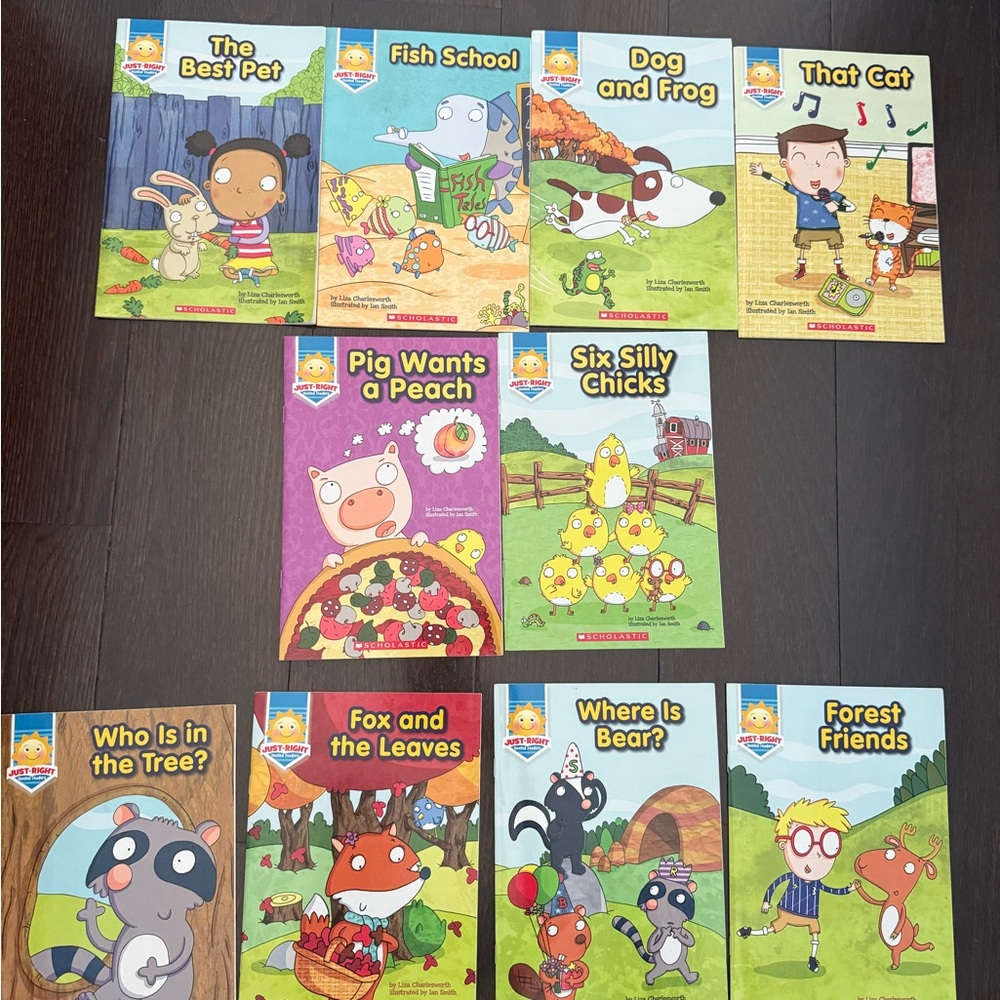 Just Right Readers Early Learning Book Set - Colorful Animal Titles set of 10